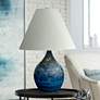 Scatchard Stoneware 19" High Midnight Blue Accent Table Lamp