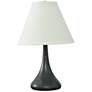 Scatchard Stoneware 19"H Slim Matte Black Accent Table Lamp