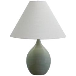Scatchard Stoneware 22 1/2&quot; High Celadon Green Table Lamp