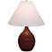 Scatchard Stoneware 22 1/2" High Copper Red Table Lamp