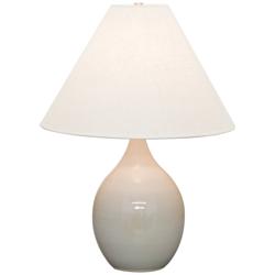 Scatchard Stoneware 22 1/2&quot; High Gloss Gray Table Lamp