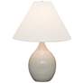 Scatchard Stoneware 22 1/2" High Gloss Gray Table Lamp