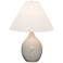 Scatchard Stoneware 22 1/2" High Gloss Gray Table Lamp