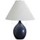 Scatchard Stoneware 22 1/2" High Matte Black Table Lamp