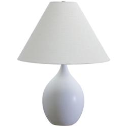 Scatchard Stoneware 22 1/2&quot; High Matte White Table Lamp