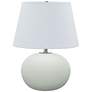 Scatchard Stoneware 22" High Round Matte White Table Lamp