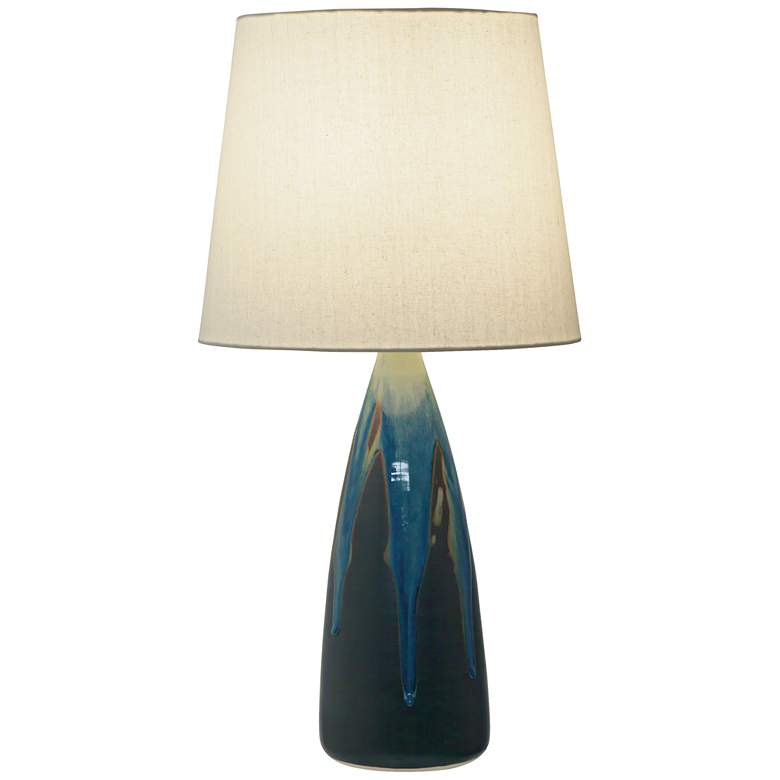 Image 1 Scatchard Stoneware 25 1/2" High Kaleidoscope Table Lamp