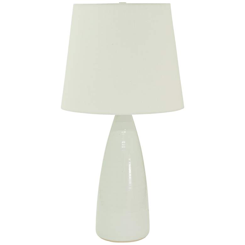 Image 1 Scatchard Stoneware 25 1/2 inch High White Gloss Table Lamp
