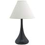 Scatchard Stoneware 26" High Slim Matte Black Table Lamp