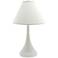 Scatchard Stoneware 26" High Slim Matte White Table Lamp