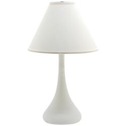 Scatchard Stoneware 26&quot; High Slim Matte White Table Lamp