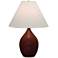 Scatchard Stoneware 28" High Copper Red Table Lamp