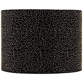 Image1 of Scatter Beading Gold and Black Drum Shade 15x15x11 (Spider)