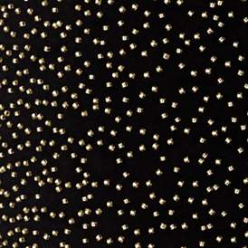 Image2 of Scatter Beading Gold and Black Drum Shade 15x15x11 (Spider) more views
