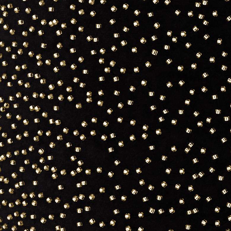 Image 2 Scatter Beading Gold and Black Drum Shade 15x15x11 (Spider) more views