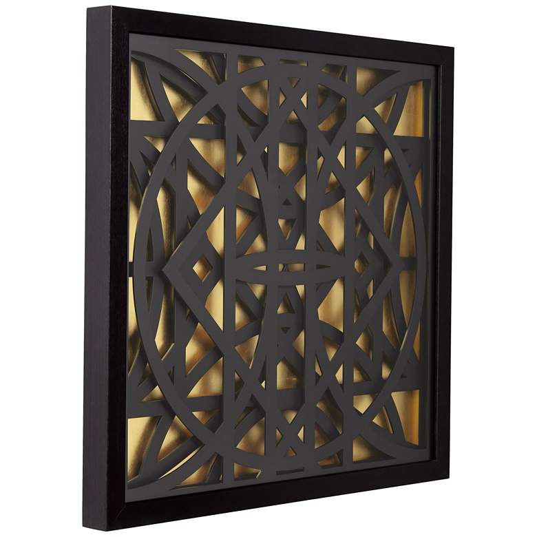 Image 5 Scaturro 23 1/2" Square Black Shadow Box Framed Wall Art more views