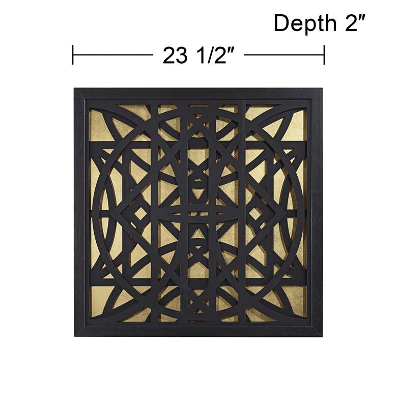 Image 7 Scaturro 23 1/2" Square Black Shadow Box Framed Wall Art more views
