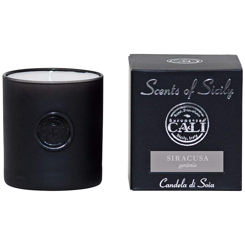 Image 1 Scents of Sicily Siracusa Gardenia Black Soy Candle