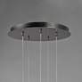 7_Scepter 13" Wide Black Chrome 5-Light LED Pendant more views