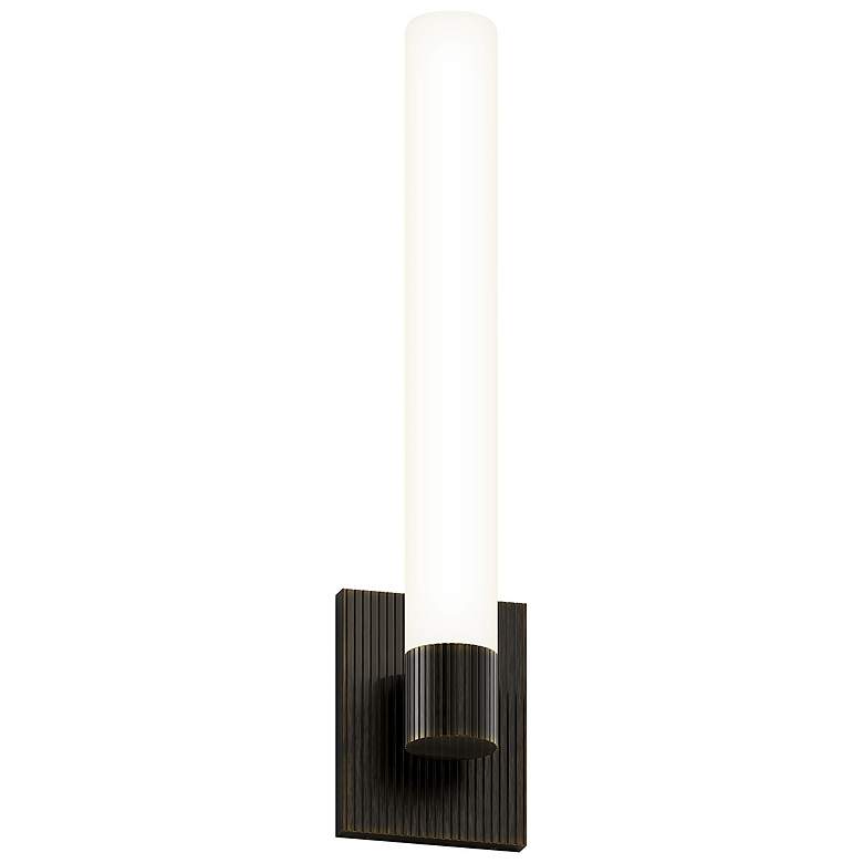 Image 1 Scepter 19.5" High Black Brass LED Sconce