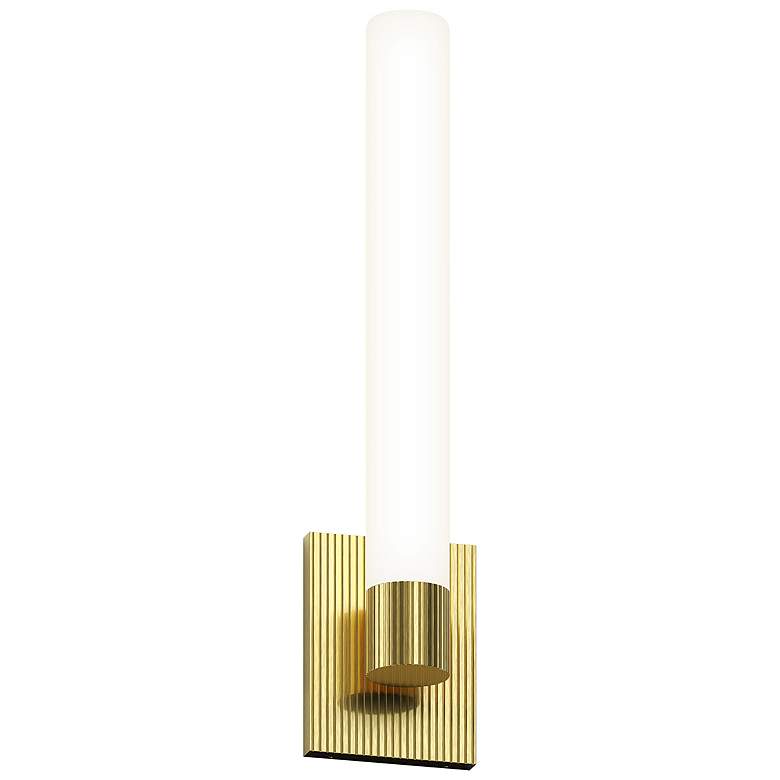 Image 1 Scepter 19.5" High Satin Brass 2700K LED Sconce
