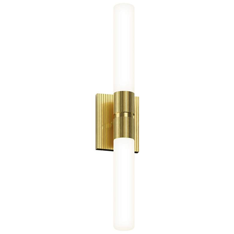 Image 1 Scepter 24" High Satin Brass LED Vanity Light