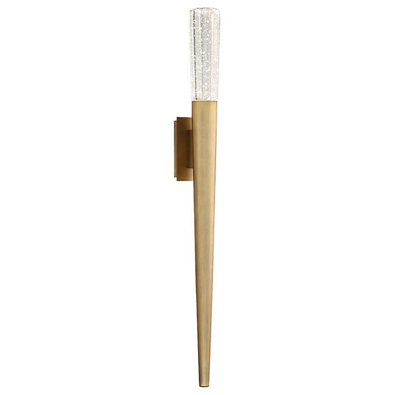 Image 1 Scepter 30"H x 3"W 2-Light Wall Sconce in Aged Brass
