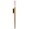 Scepter 30"H x 3"W 2-Light Wall Sconce in Aged Brass