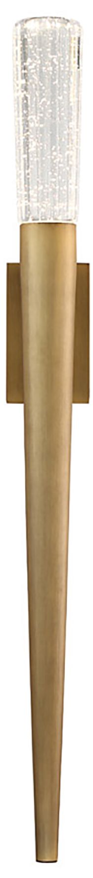 Image 2 Scepter 30"H x 3"W 2-Light Wall Sconce in Aged Brass more views