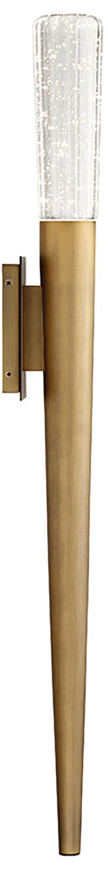 Image 3 Scepter 30"H x 3"W 2-Light Wall Sconce in Aged Brass more views