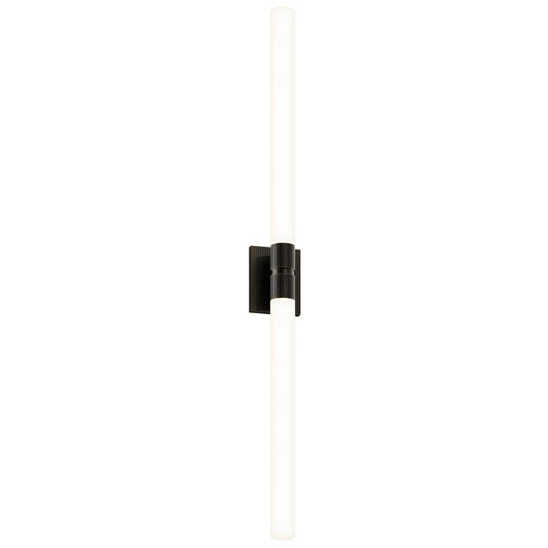 Image 1 Scepter 48" High Black Brass 4000K LED Vanity Light