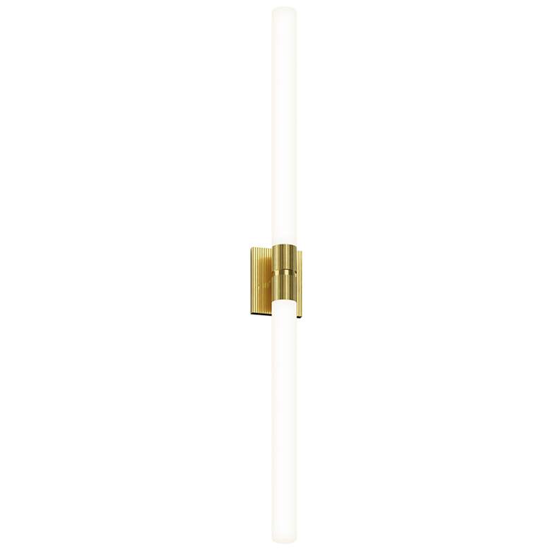 Image 1 Scepter 48" High Satin Brass LED Vanity Light