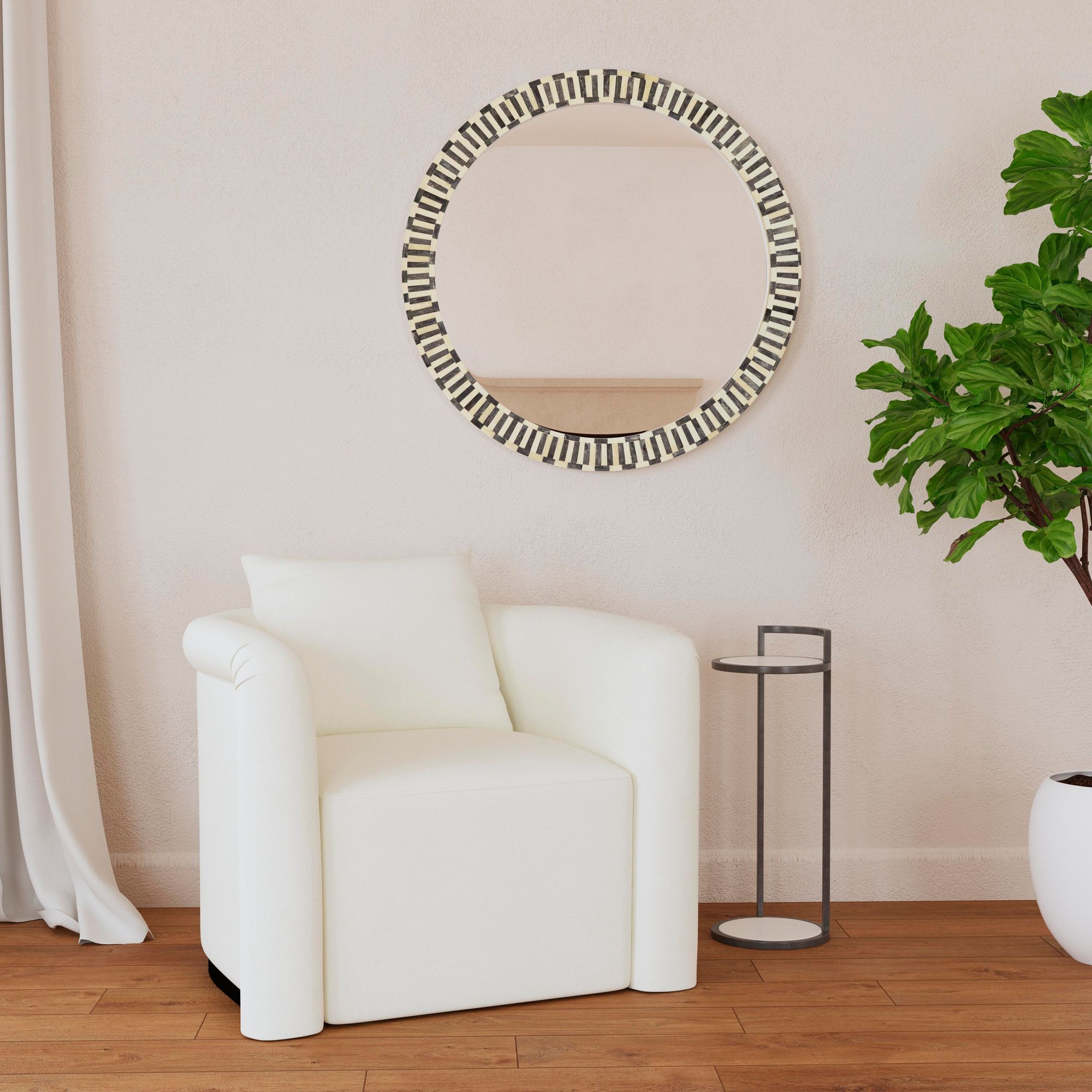 Image 5 Sceptre 36"H Contemporary Styled Wall Mirror more views