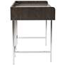 Schendry 47 1/4"W Brown Writing Desk with USB Port Outlet