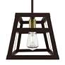 7_Schofield 3 Light Bronze Linear Chandelier with Antique Brass Accents more views