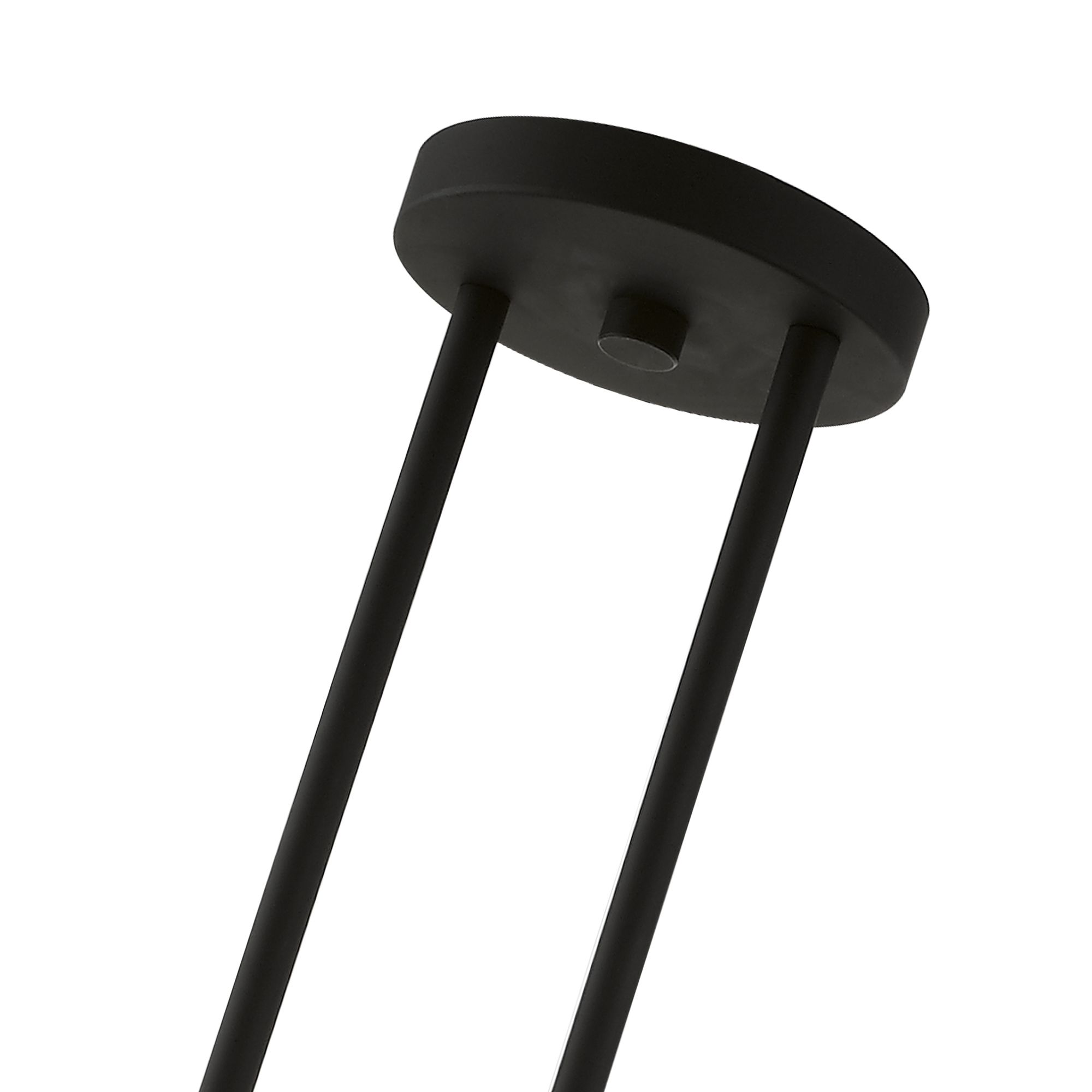 Schofield 40" Wide Black 5-Light Linear Chandelier in scene