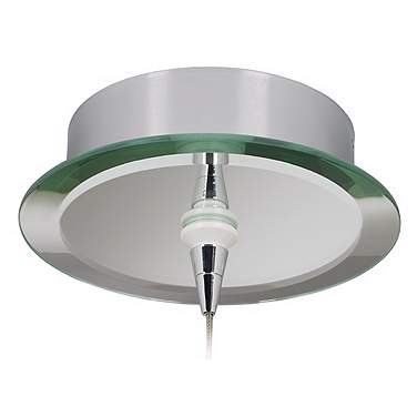 Schonbek 6" Wide Chrome Round Pendant Canopy
