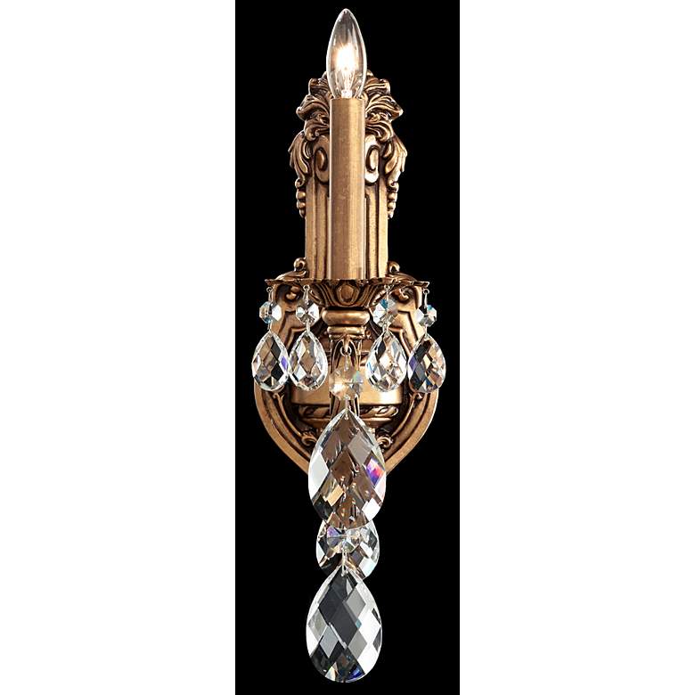 Image 1 Schonbek Alea 17" High Florentine Bronze Wall Sconce
