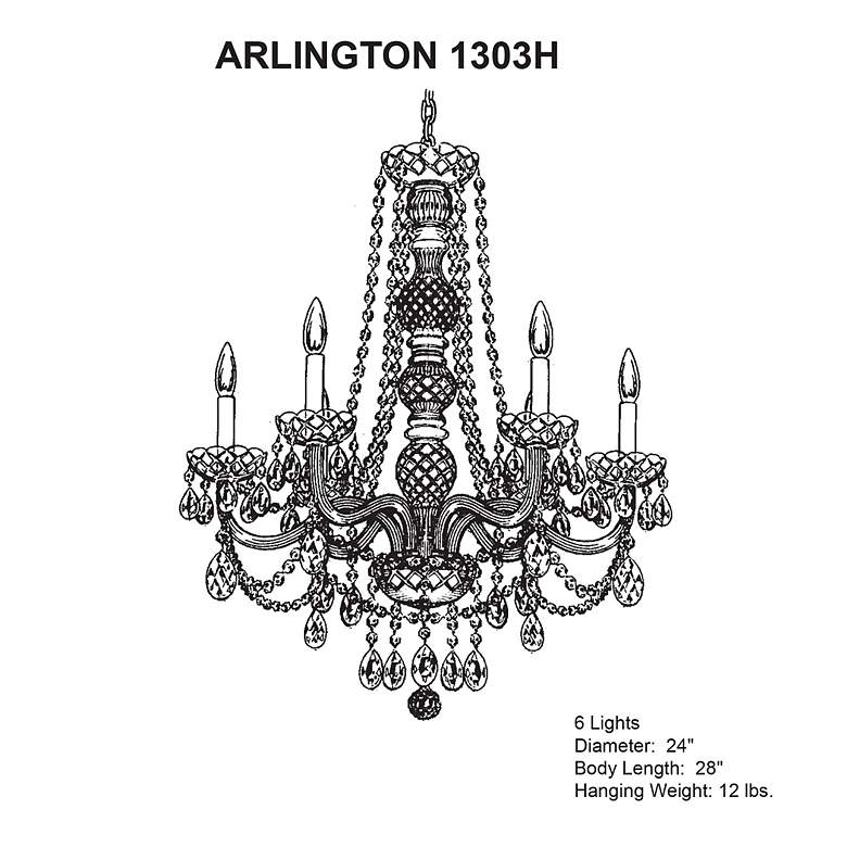 Image 7 Schonbek Arlington 24" Wide Heritage Crystal Chandelier more views