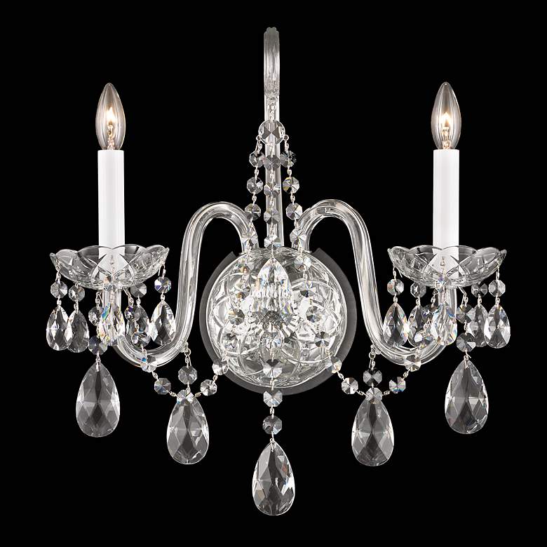 Image 5 Schonbek Arlington Collection 16" High Crystal Wall Sconce more views