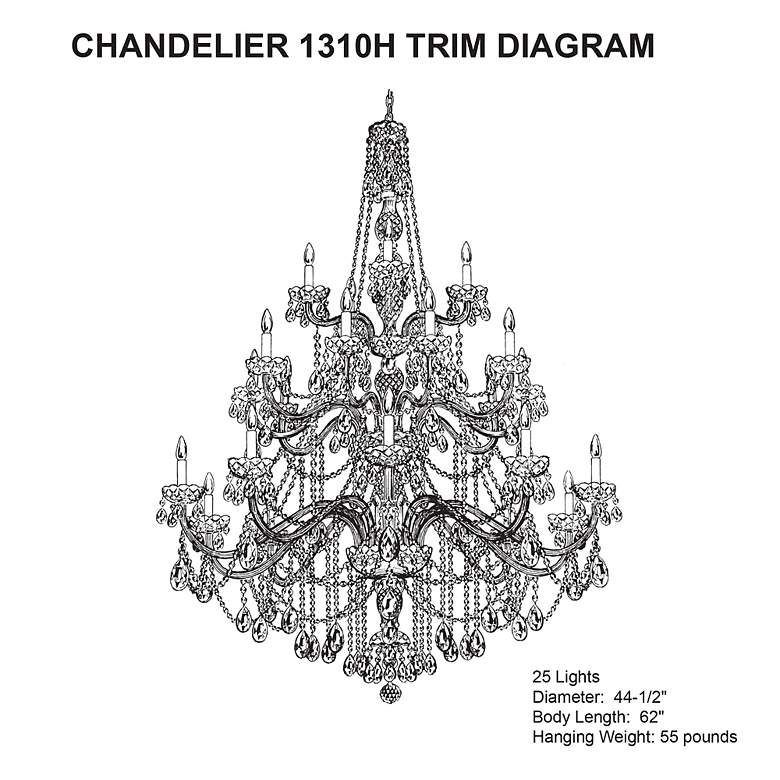 Image 3 Schonbek Arlington Collection 25-Light Crystal Chandelier more views