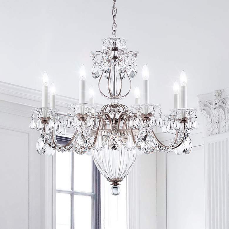 Image 1 Schonbek Bagatelle 26 1/2"W Antique Silver Chandelier