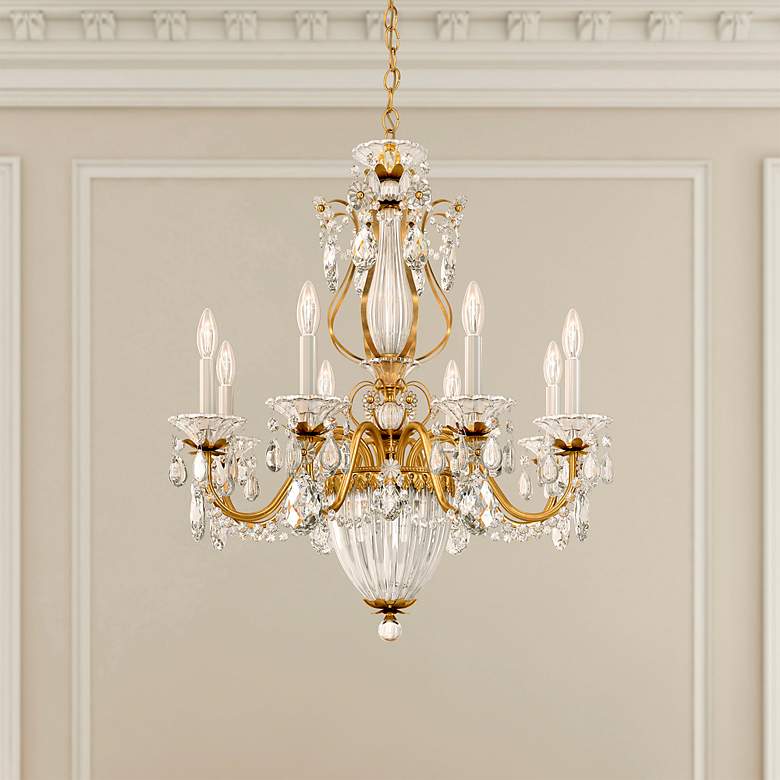 Image 1 Schonbek Bagatelle 26" Traditional Heirloom Gold Crystal Chandelier