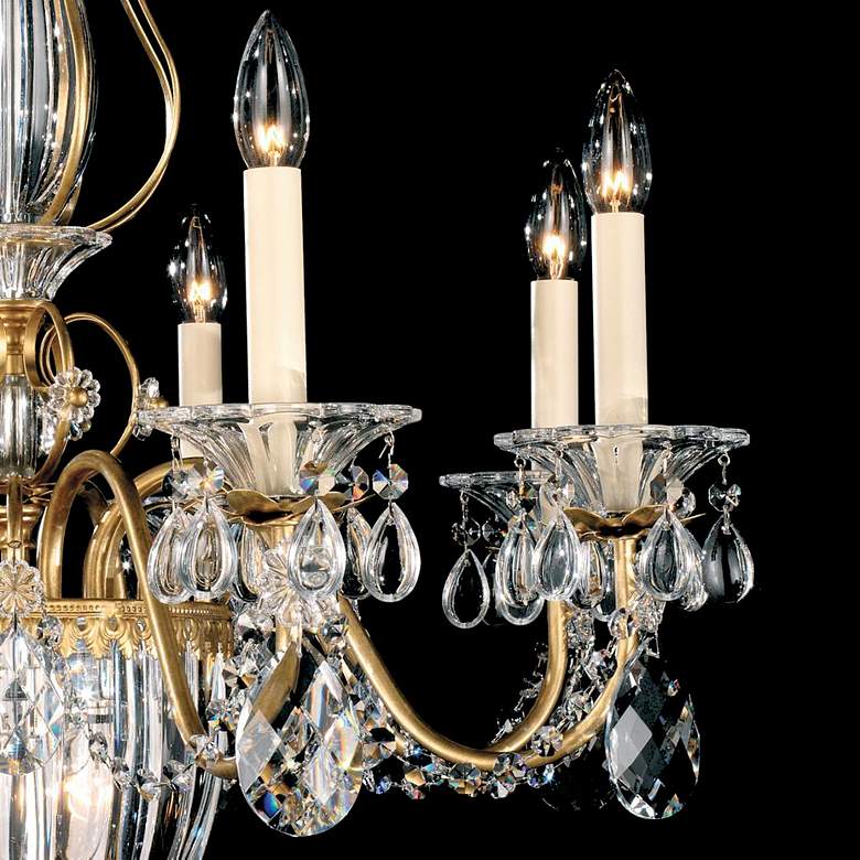Image 3 Schonbek Bagatelle 26" Traditional Heirloom Gold Crystal Chandelier more views