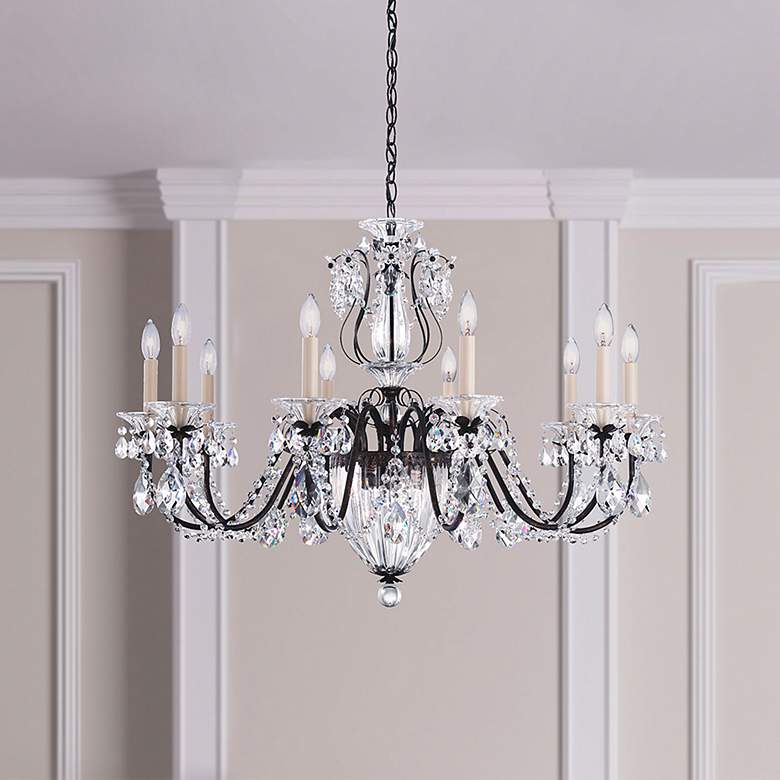 Image 1 Schonbek Bagatelle 35"W Heirloom Bronze 13-Light Chandelier