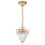 2_Schonbek Bagatelle 8" Wide French Gold Crystal Mini Pendant