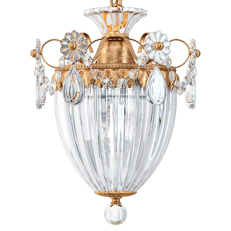 Image 3 Schonbek Bagatelle 8" Wide French Gold Crystal Mini Pendant more views