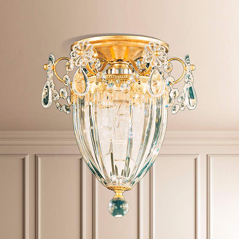Image 1 Schonbek Bagatelle 8" Wide Heirloom Gold Ceiling Light