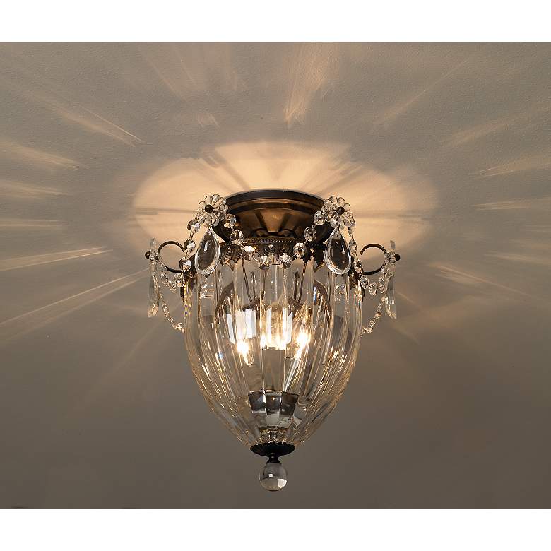 Image 6 Schonbek Bagatelle Collection 10 1/2 inch Crystal Ceiling Light more views