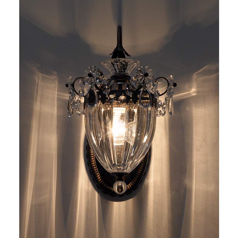 Image 6 Schonbek Bagatelle Collection 13" High Crystal Wall Sconce more views